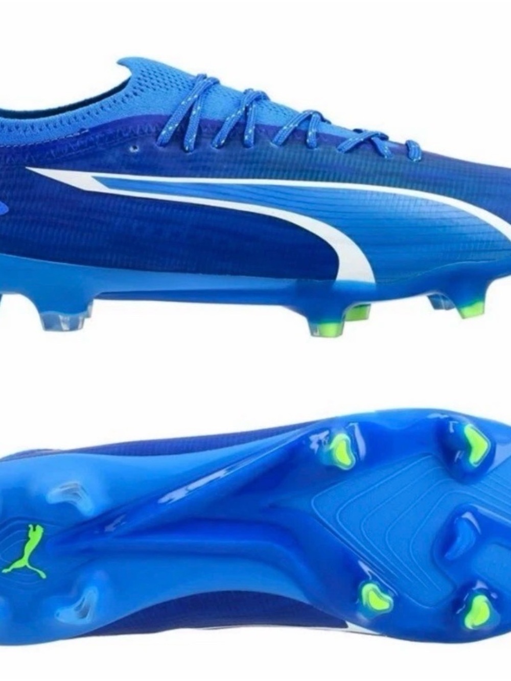 Puma Men's Blue/White Firm-Ground Soccer Cleats